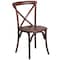 Flash Furniture HERCULES Series Mahogany Cross Back Chair, PK2 2-XU-X-MAH-GG - alternate 5
