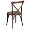 Flash Furniture HERCULES Series Mahogany Cross Back Chair, PK2 2-XU-X-MAH-GG - alternate 3