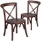 Flash Furniture HERCULES Series Kids Mahogany Cross Back Chair, PK2 2-XU-X-MAH-KID-GG - alternate 5