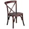 Flash Furniture HERCULES Series Kids Mahogany Cross Back Chair, PK2 2-XU-X-MAH-KID-GG - alternate 4