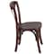 Flash Furniture HERCULES Series Kids Mahogany Cross Back Chair, PK2 2-XU-X-MAH-KID-GG - alternate 6