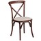Flash Furniture HERCULES Series Mahogany Cross Back Chair with Cushion, PK2 2-XU-X-MAH-NTC-GG - alternate 10