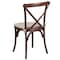 Flash Furniture HERCULES Series Mahogany Cross Back Chair with Cushion, PK2 2-XU-X-MAH-NTC-GG - alternate 7