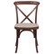 Flash Furniture HERCULES Series Mahogany Cross Back Chair with Cushion, PK2 2-XU-X-MAH-NTC-GG - alternate 9