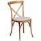 Flash Furniture HERCULES Series Oak Cross Back Chair with Cushion, PK2 2-XU-X-OAK-NTC-GG - alternate 14