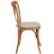 Flash Furniture HERCULES Series Oak Cross Back Chair with Cushion, PK2 2-XU-X-OAK-NTC-GG - alternate 7