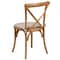 Flash Furniture HERCULES Series Oak Cross Back Chair with Cushion, PK2 2-XU-X-OAK-NTC-GG - alternate 2