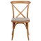 Flash Furniture HERCULES Series Oak Cross Back Chair with Cushion, PK2 2-XU-X-OAK-NTC-GG - alternate 9