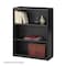 Safco ValueMate Economy Bookcase, 3-Shelf, Black 7171BL - alternate 1