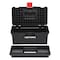 Craftsman Tool Box, Plastic, Black, 16 in W x 8-1/2 in D x 6-1/2 in H CMST16005 - alternate 2