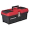 Craftsman Tool Box, Plastic, Black/Red, 16 in W x 8-1/4 in D x 7 in H CMST16901 - alternate 3