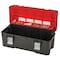 Craftsman Tool Box, Black/Red, 26 in W x 11-3/4 in D x 11 in H CMST26320L - alternate 1