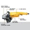Dewalt 7" & 9" (180 mm & 230 mm) 6,000 rpm 5.3 HP Angle Grinder D28499X - alternate 7