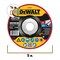 Dewalt Depressed Center Grinding Wheel, Type 27, 5 in Dia, 0.25 in Thick, 7/8 in Arbor Hole Size, Ceramic DWA8914F - alternate 2