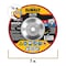 Dewalt Depressed Center Grinding Wheel, Type 27, 7 in Dia, 0.25 in Thick, 5/8"-11 Arbor Hole Size, Ceramic DWA8927FH - alternate 2
