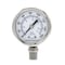 Pic Gauges Gauge, 2", 0/160psi, 1/4"LM, SS, 2 in Dial, 1/4 in NPT Male Lower Location PRO-301D-204F-01 - alternate 2