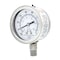 Pic Gauges Gauge, 2.5", 30/0/150psi, 1/4"Low Mount, SS, 2 1/2 in Dial, 1/4 in NPT Male Lower Location PRO-301D-254CF-01 - alternate 1
