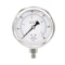 Pic Gauges Gauge, 4", 0/60psi, 1/4"LM, SS, LF, 4 in Dial, 1/4 in NPT Male Lower Location PRO-301L-404D-01 - alternate 2