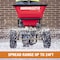 Buyers Products 100 lbs Cap Spinner Walk Behind Spreader For Ice Melt & Rock Salt, Up to 4 ft Spread, Fixed T Handle 3042650 - alternate 6