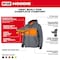Milwaukee Tool Men's Heated Hoodie Kit, Milwaukee M12(TM), 3 Settings, Up to 8 hrs Time, Zipper Closure, Black 306B-21L - alternate 2