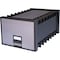 Storex Archive Storage Box, Plastic, Black, 11 3/8 in H, 15 1/8 in W 61106U01C - alternate 6