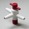 Bel-Art Three-Way Stopcock for 1/4 in. to 3/8 in. Tubing: 4mm Bore, PTFE F30895-0000 - alternate 1