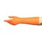 Ansell Disposable Gloves, ISO 5 ISO Class, Latex, 14 in L, Orange, M, 72 PK 49-252 - alternate 1