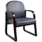Boss Office Products B9570 Side Chair, Gray Seat, Gray Back, 24 in W 25" L 34" H, Fixed, Fabric Seat B9570-GY - alternate 2