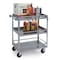 Lakeside Stainless Steel 3 Shelf Guard Rail Cart; 300 lb Capacity, 15-1/2"x24" 316 - alternate 1