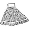 Rubbermaid Commercial 5 in String Wet Mop, 18 oz Dry Wt, Side Gate Connection, Looped-End, Blue, Cotton/Synthetic FGD25306BL00 - alternate 2