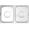 Carlisle Foodservice DuraPan, Full, SS, Steam Cntr Hngd Covr, PK6 607000H - alternate 4