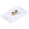 Monoprice A/V Wallplate, Banana Post, 2pc, 1Spkr, Wht 3324 - alternate 4