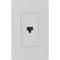 Lutron Lutron Satin Colors 1 Socket Telephone Faceplate - RJ-12 Phone - Palladium SC-PJ-PD - alternate 2