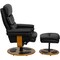 Flash Furniture Black LeatherSoft Recliner & Ottoman w/ Wood Base BT-7828-PILLOW-GG - alternate 9