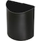 Safco Half-Round Recycling Receptacle, Black/Blue, Plastic, 13" Dia 9927BB - alternate 4