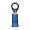 3M Ring Terminal, #10 Stud Size, 14 AWG, 1,000 V, Nylon Insulated, Blue, Crimp Termination Only MNG14-10RX - alternate 7