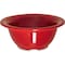 Carlisle Foodservice Melamine Rim Nappie Bowl, 10 oz., Red, PK24 3303805 - alternate 2