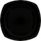 Carlisle Foodservice Upturned Corner Sq. Plate, 9.5", Blk, PK48 4330603 - alternate 2