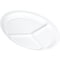 Carlisle Foodservice Melamine 3-Comp Plate, 10", Wht, PK48 KL10202 - alternate 3