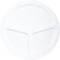Carlisle Foodservice Melamine 3-Comp Plate, 10", Wht, PK48 KL10202 - alternate 2