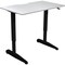 Iceberg Pneumatic Adjustable Desk, White Ash Top, Black Base, 59 in x 29 in 69167 - alternate 2