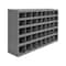 Durham Mfg Pigeonhole Bin Unit, 33.75 in W x 8.5 in D x 22.25 in H, 40 Compartments, Gray, Steel 349-95 - alternate 2
