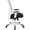 Office Star Managerial Chair Desk Chair, Adjustable Arms, 18-3/4" to 23" Height, Fabric, Black 317W-W1C1F2W-3M - alternate 2