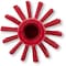 Sparta 3 in W Pipe and Valve Brush, Red, Polypropylene 45003EC05 - alternate 3