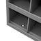 Durham Mfg Pigeonhole Bin Unit, 33.75 in W x 8.5 in D x 42 in H, 72 Compartments, Gray, Steel 350-95 - alternate 2