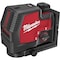 Milwaukee Tool REDLITHIUM USB Green Cross Line & Plumb Points Laser 3522-21 - alternate 1