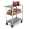 Lakeside Stainless 3 Shelf Banquet Cart; (3) Edges Up, 500 lb Capacity, 18"x31" 352 - alternate 1