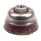 Weiler 3-1/2" Encapsulated Crimped Wire Cup Brush .014" Steel 5/8"-11 UNC Nut 35406 - alternate 1