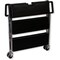 Carlisle Foodservice Fold N Go Cart 20 in x 31 in - Black, Polyethylene, 350 lb Load Capacity, 3 Shelves, 40 in L SBC203103 - alternate 6