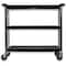 Carlisle Foodservice Fold N Go Cart 20 in x 31 in - Black, Polyethylene, 350 lb Load Capacity, 3 Shelves, 40 in L SBC203103 - alternate 5